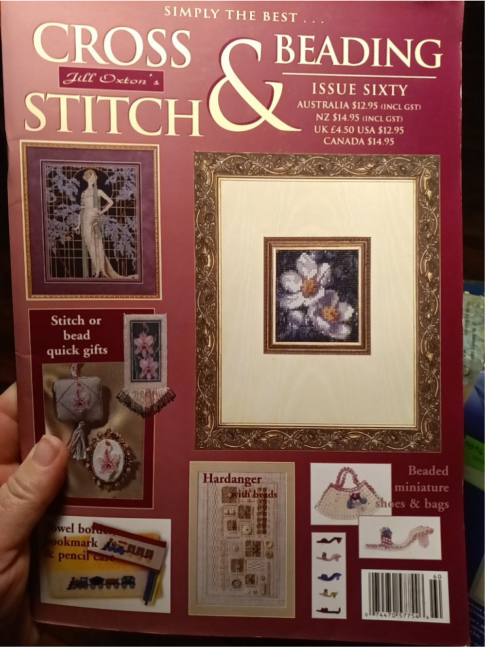 Simply The Best Jill Oxtons cross stitch & beading #WPK7WR #60 Pattern Book